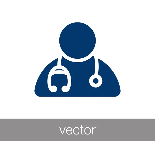 Doctor icono web — Vector de stock