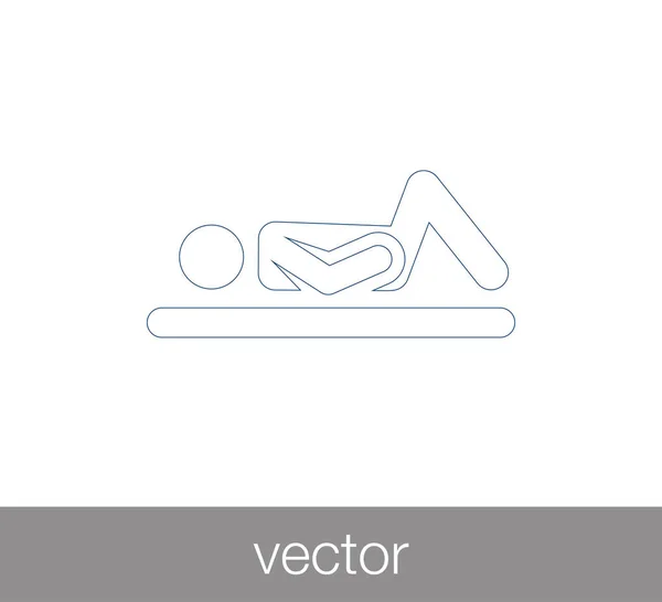 Pacient Flat Icon — Vector de stoc