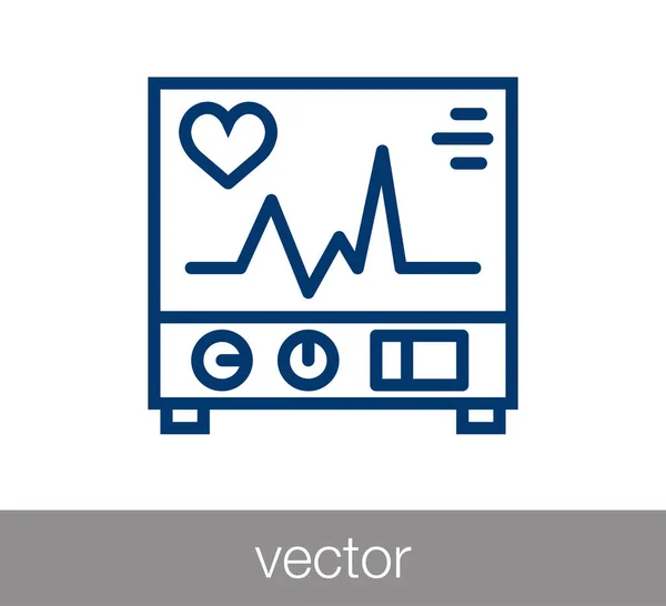 Icono latido del corazón — Archivo Imágenes Vectoriales