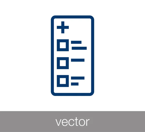 Ícone de arquivo médico —  Vetores de Stock