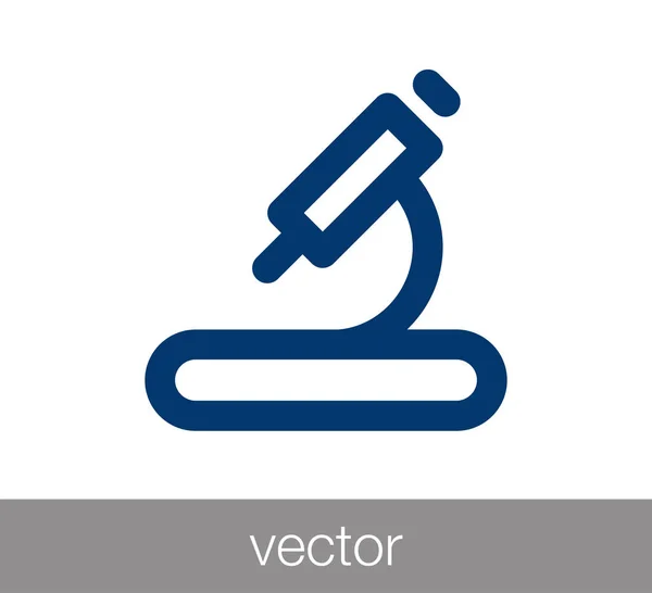 Icona del microscopio scientifico — Vettoriale Stock