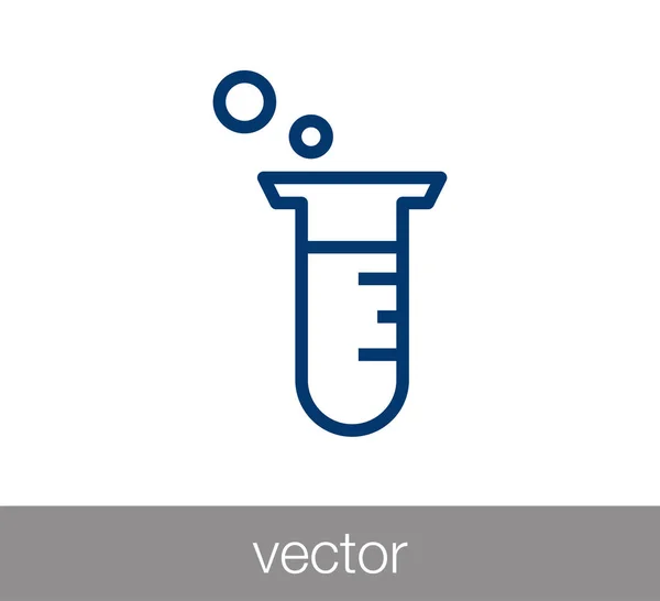 Icono del tubo de ensayo — Archivo Imágenes Vectoriales