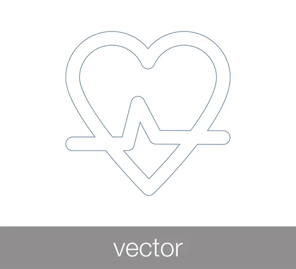 Heart beat icon — Stock Vector