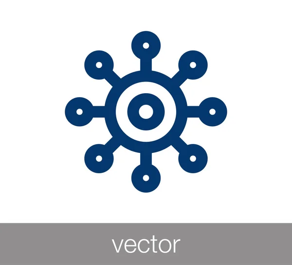 Molekül-Websymbol — Stockvektor