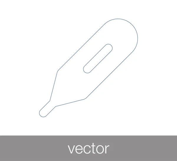 Ikona podepsat teploměr — Stockový vektor
