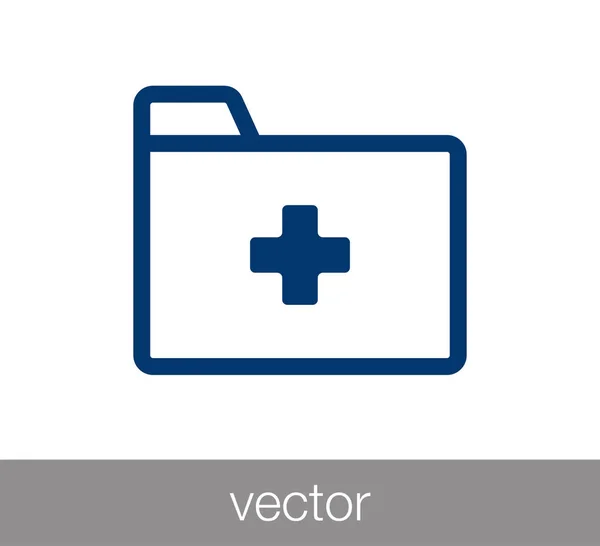 Icono de archivo médico — Archivo Imágenes Vectoriales