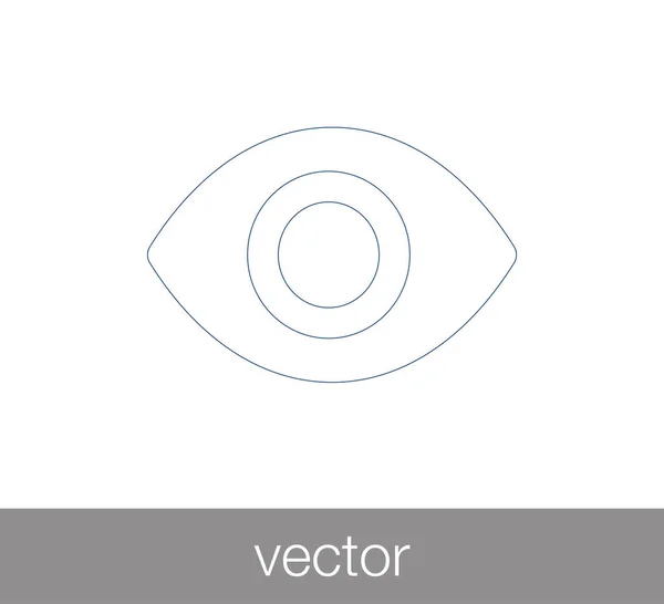 Eye flat icon — Stock Vector