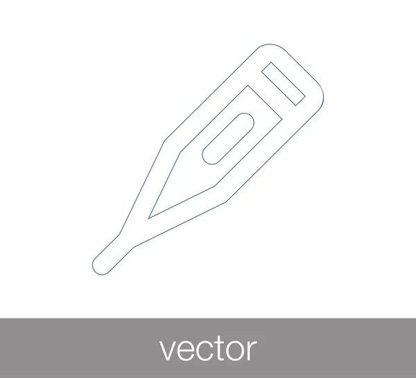 Signo de termómetro icono — Vector de stock