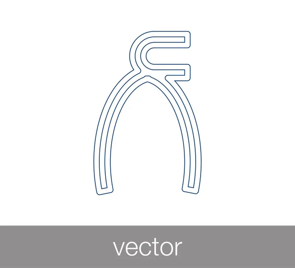 Ícone ferramenta dental — Vetor de Stock