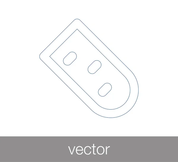 Test tube icon — Stock Vector