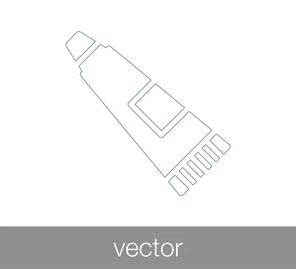 Tand teken pictogram — Stockvector