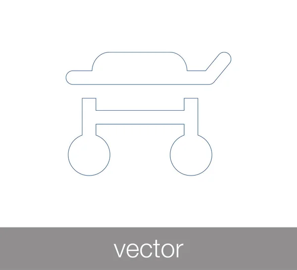 Stretcher icon illustration — Stock Vector