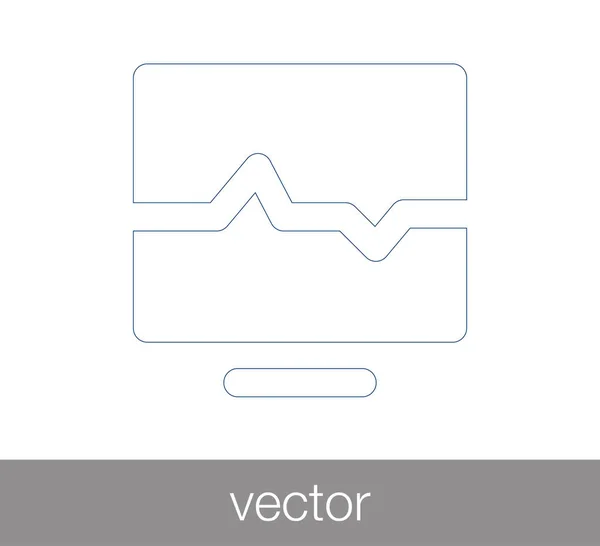 Herzschlag-Ikone — Stockvektor