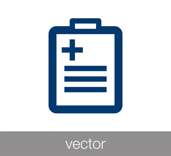 Icono de archivo médico — Vector de stock