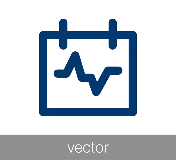 Herzschlag-Ikone — Stockvektor