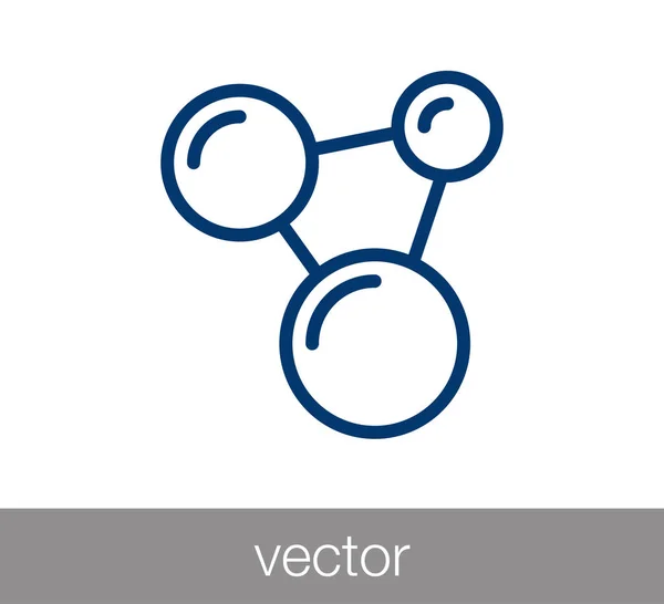 Molekül-Websymbol — Stockvektor