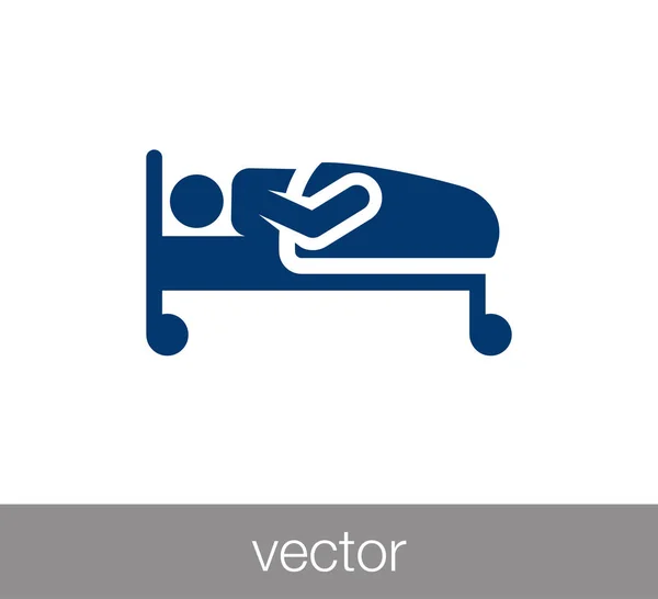 Icono del apartamento del paciente — Vector de stock