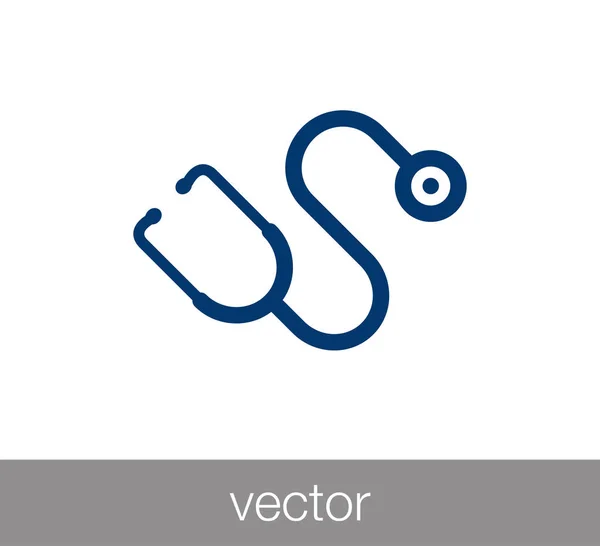 Медицинская икона стетоскопа — стоковый вектор
