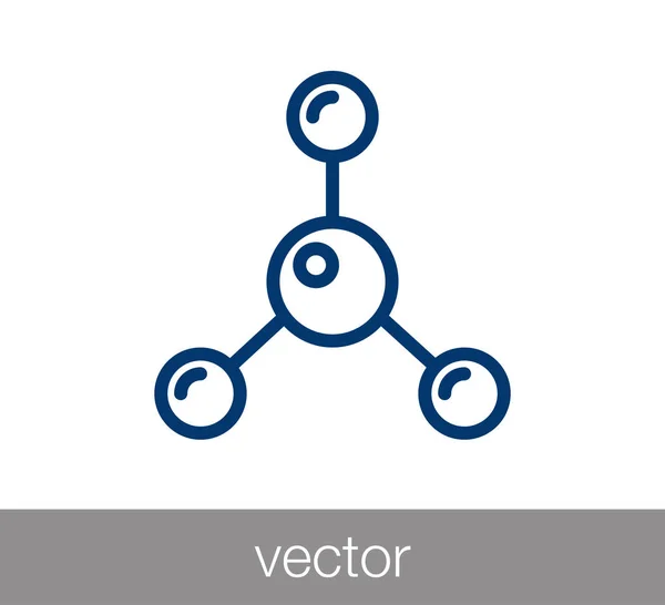 Icono web de molécula — Archivo Imágenes Vectoriales
