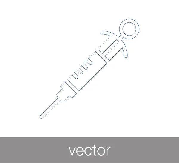 Syringe sign icon — Stock Vector