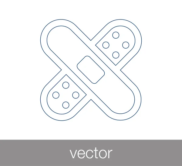 Bandage pictogram illustratie — Stockvector