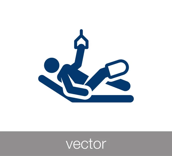 Icono del apartamento del paciente — Vector de stock