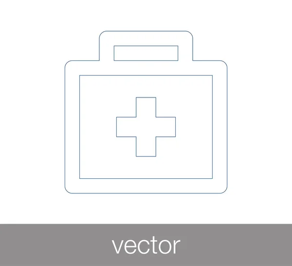 Icono del kit de primeros auxilios — Archivo Imágenes Vectoriales