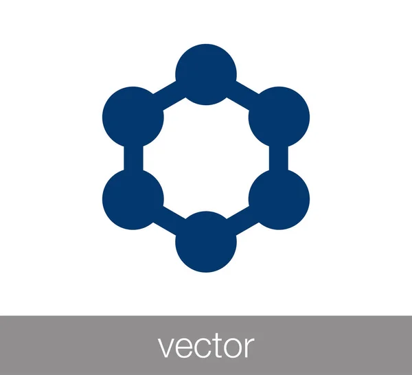 Молекулярная икона — стоковый вектор