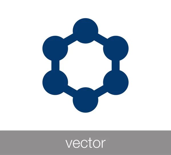 अणु वेब आइकन — स्टॉक वेक्टर