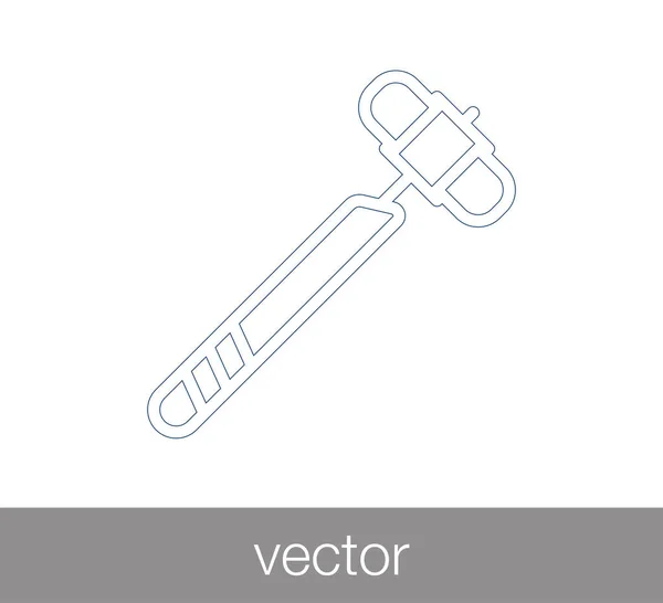 Icono de martillo de salud — Vector de stock