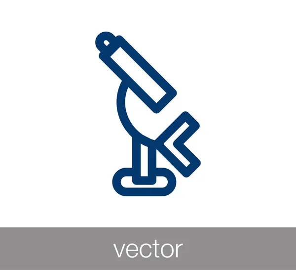 Icono del microscopio científico — Vector de stock