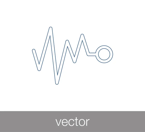 Heart beat icon — Stock Vector