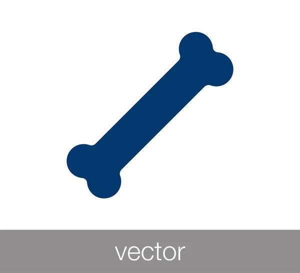 Ikona podepsat kostí — Stockový vektor