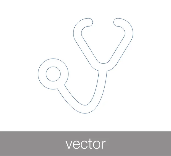 Lékařský fonendoskop ikona — Stockový vektor