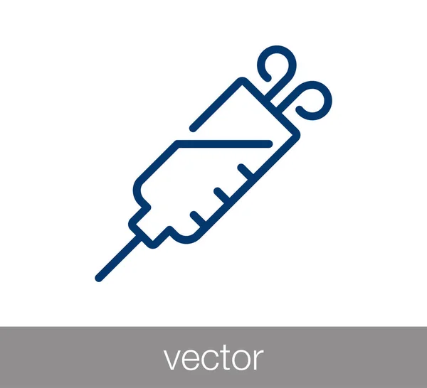 Signo de jeringa icono — Archivo Imágenes Vectoriales