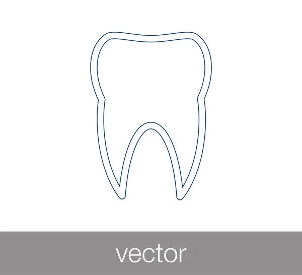 Tooth sign icon — Stock Vector