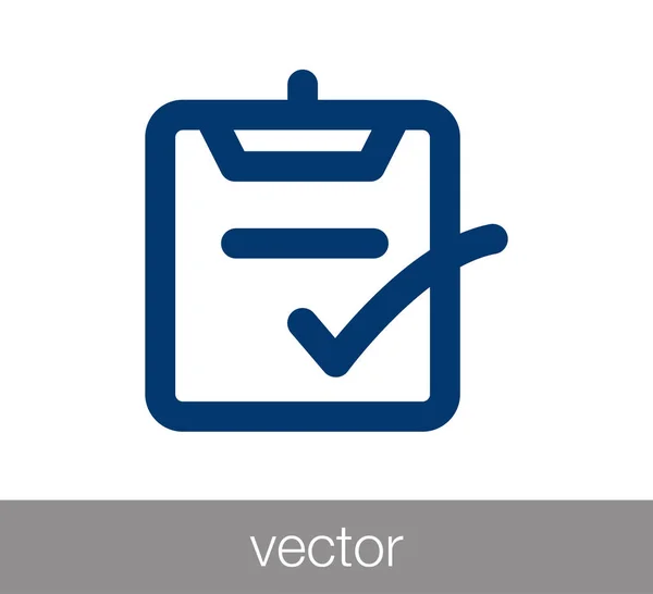 Checklista eller Urklipp-ikonen — Stock vektor