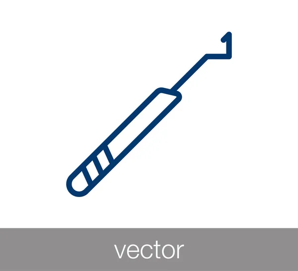 Icono de herramienta dental — Vector de stock