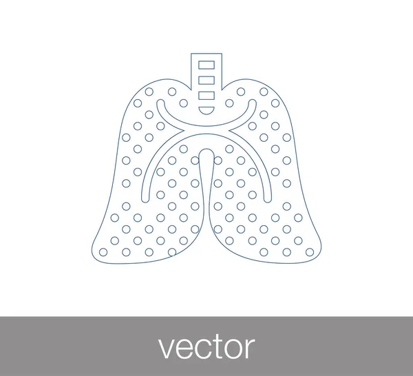 Иконка легких человека — стоковый вектор