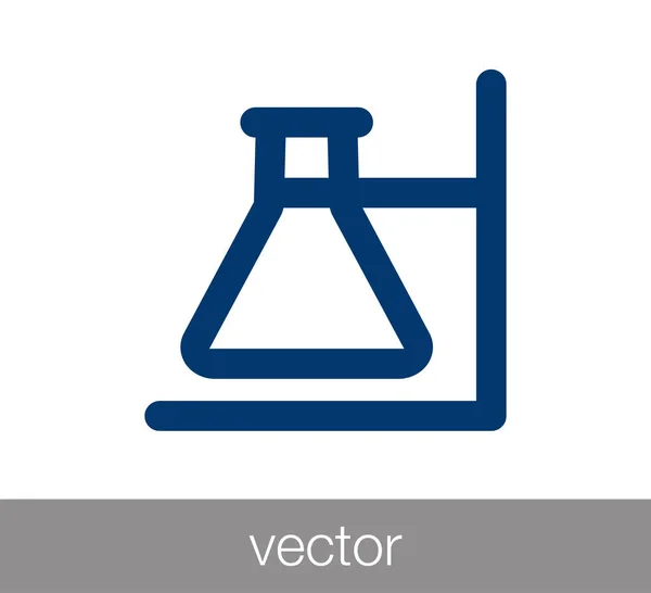 Pictogram van de testbuis — Stockvector