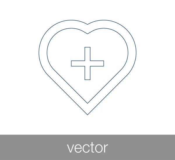 Healthcare sign icon — Stock Vector