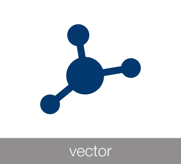 Icono web de molécula — Archivo Imágenes Vectoriales