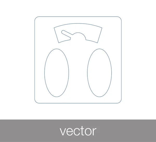 Icône balance de pesage — Image vectorielle