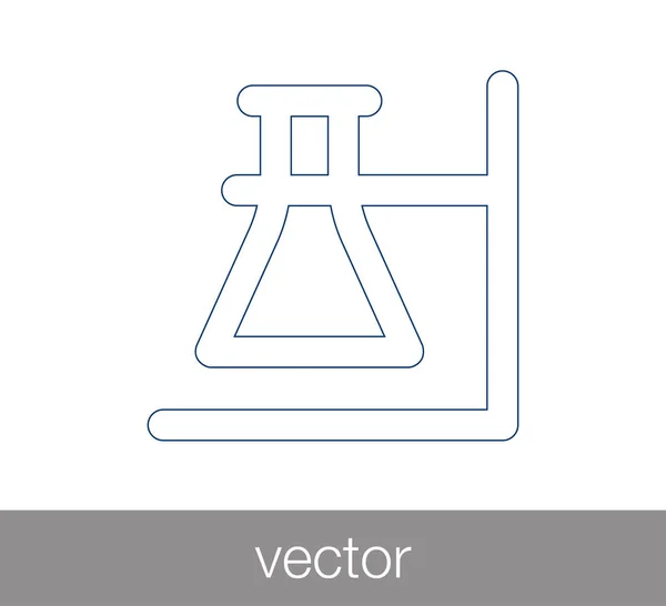 Reagenzglas-Symbol — Stockvektor