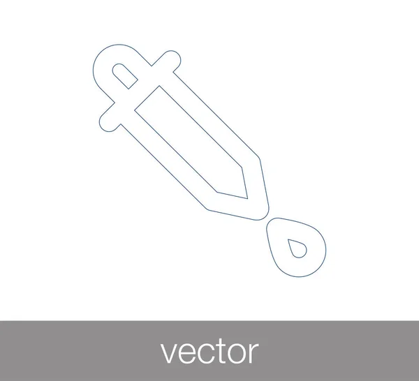 Gotero de sangre icono — Vector de stock