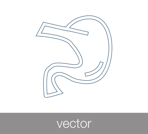 Human stomach icon — Stock Vector
