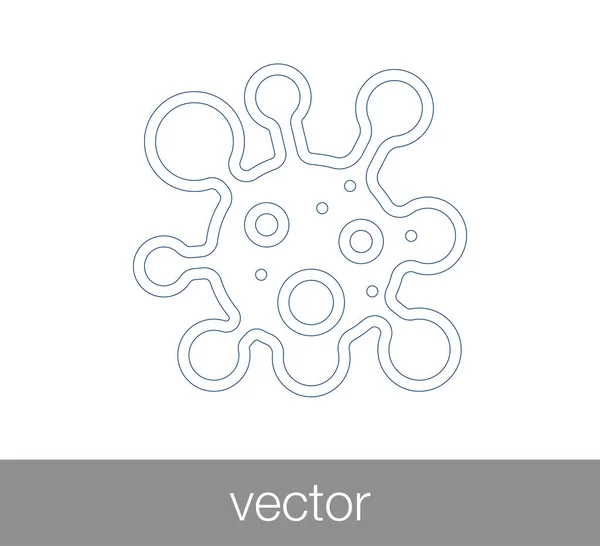 Symbol für Virenmikroben — Stockvektor