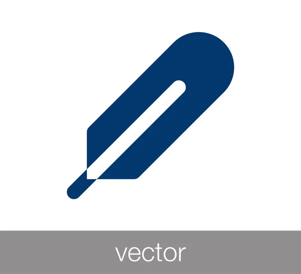 Signo de termómetro icono — Vector de stock