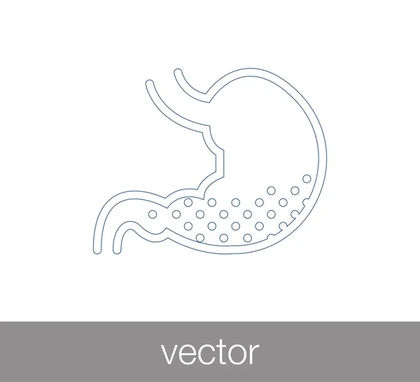Ilustração ícone do estômago — Vetor de Stock
