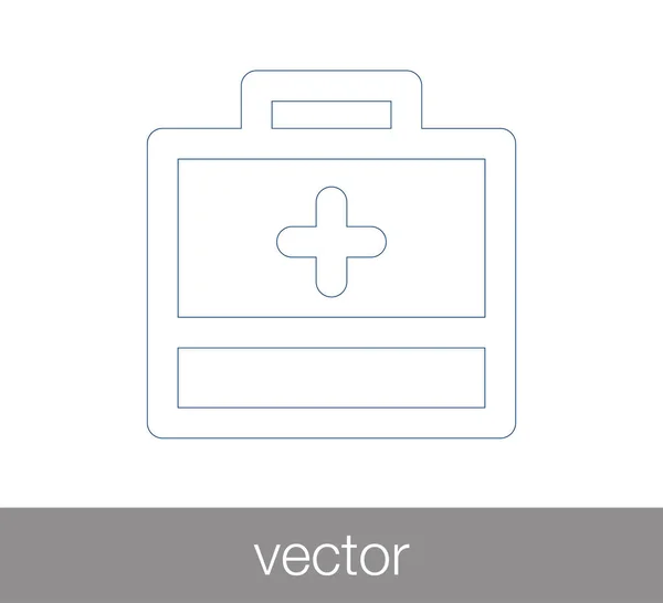 Icono del kit de primeros auxilios — Vector de stock